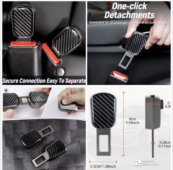 Seat belt alarm stoppers (Pair)