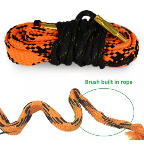 Bore snake rope wire brush
