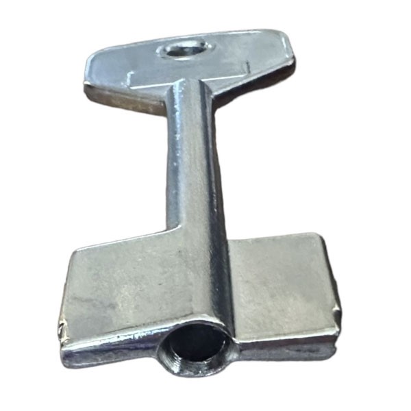 Gun Cabinet Key Blank Offset in Silver