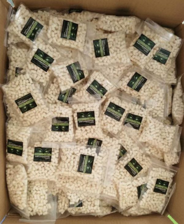 Air rifle barrel cleaning pellets
