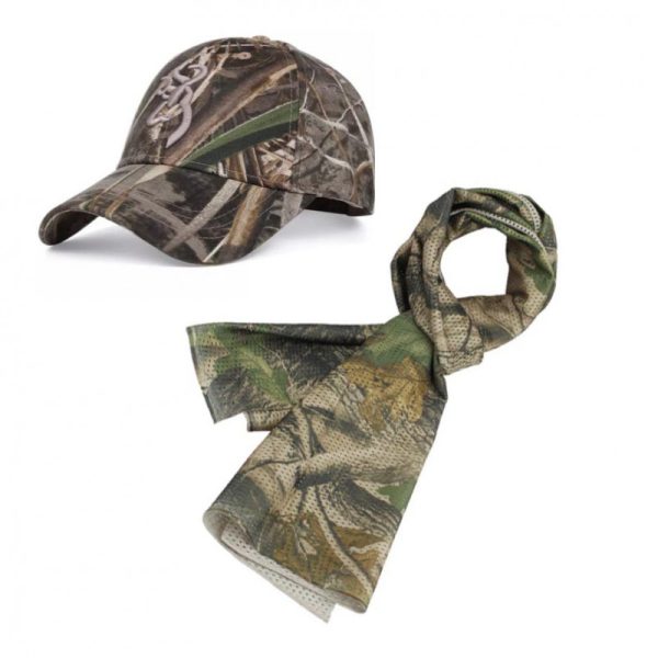 Browning camo hat and scarf