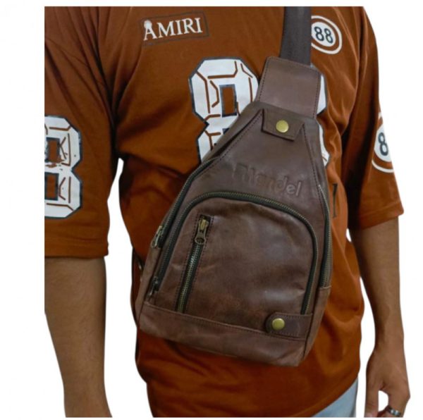 Leather Crossbody Chest Bag