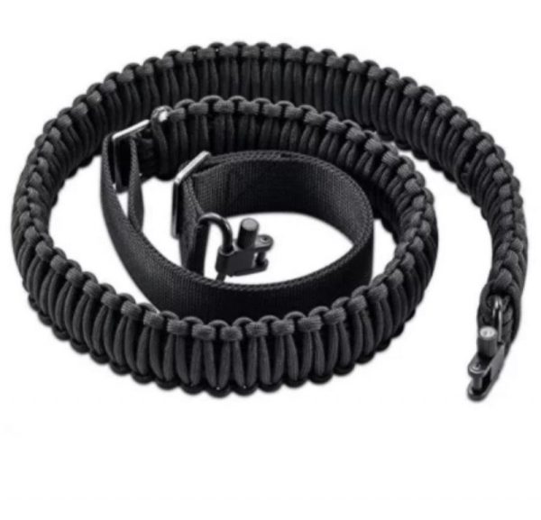 Black sling with swivels